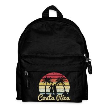 Surfer Costa Rica - Kinder Rucksack - Schwarz - Vorne