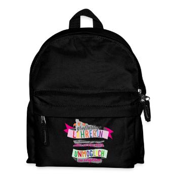 Großartige Lehrerin - Kinder Rucksack - Schwarz - Vorne