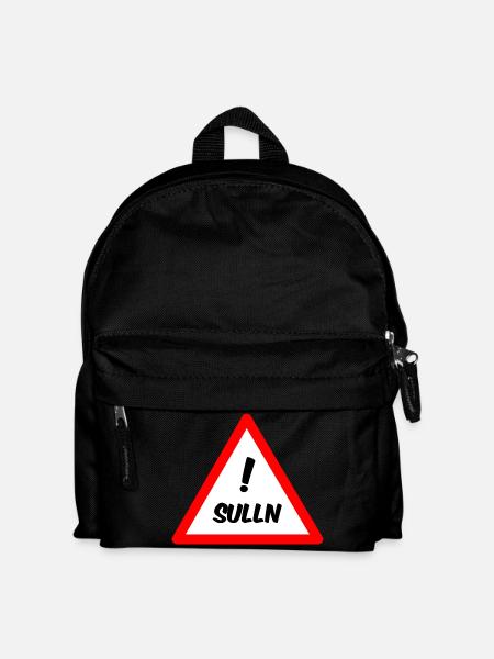 Achtung Sulln - Franken Shirt - Kinder Rucksack - Schwarz