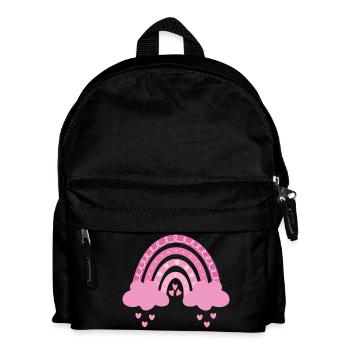 Boho Rainbow Pink Girl Birth Baby Baby Shower - Kids' Backpack - black - Front