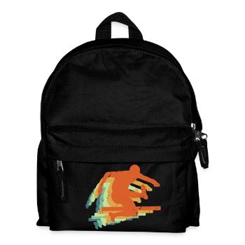 Retro Hurdling Sports, Hurdles Track & Field Gift - Kids' Backpack - black - Front