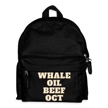 WHALE OIL BEEF OCT - Kids' Backpack - black - Front