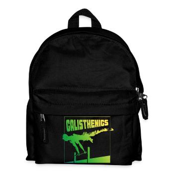 Conception de la pose en gradient de calisthénie - Sac à dos Enfant - noir - Devant