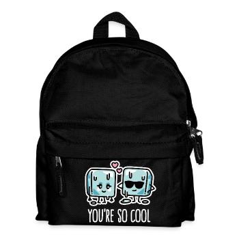 Funny heat wave, cool ice cubes You're so cool - Kids' Backpack - black - Front