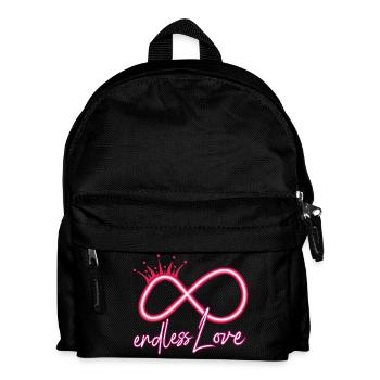 Unendlichkeits Symbol für ewige Liebe - Kinder Rucksack - Schwarz - Vorne