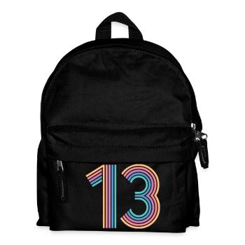 Cooles Geschenk zum 13. Geburtstag von 13 - 13 Jahren - Kinder Rucksack - Schwarz - Vorne