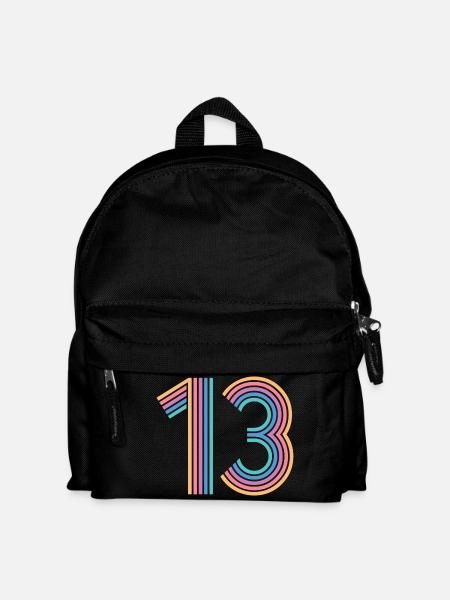 Cooles Geschenk zum 13. Geburtstag von 13 - 13 Jahren - Kinder Rucksack - Schwarz