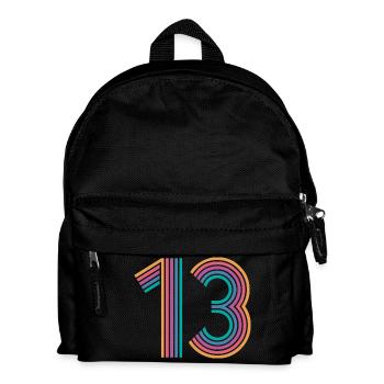 Cooles Geschenk zum 13. Geburtstag von 13 - 13 Jahren - Kinder Rucksack - Schwarz - Vorne