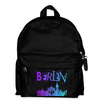 Berlin Skyline Panorama - Sac à dos Enfant - noir - Devant