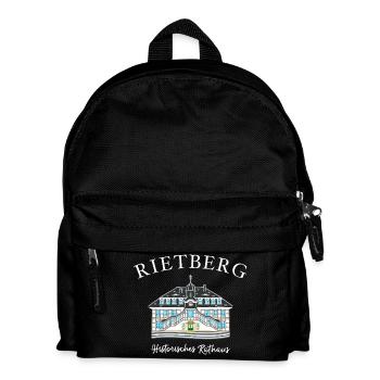 Rietberg Historisches Rathaus, Handzeichnung - Kinder Rucksack - Schwarz - Vorne