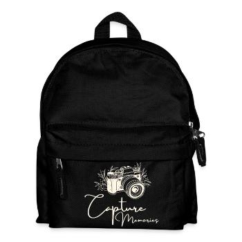 Photography Quote Capture Memories - Kids' Backpack - black - Front