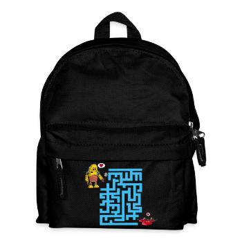 Le labyrinthe des amoureux - Sac à dos Enfant - noir - Devant