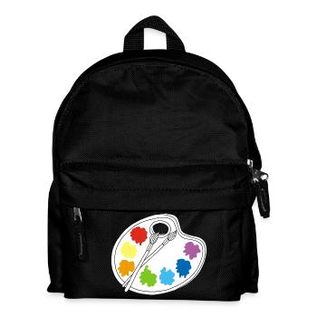 Artist (white) - Kids' Backpack - black - Front