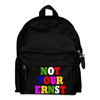 Not your ernst - Kinder Rucksack - Schwarz - Vorne