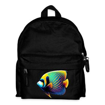Poisson ange empereur - Sac à dos Enfant - noir - Devant