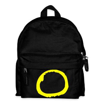 Buchstabe O - Kinder Rucksack - Schwarz - Vorne
