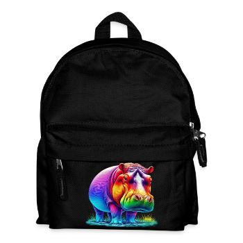 Hippopotame - Sac à dos Enfant - noir - Devant