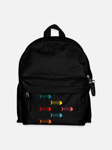 FISCH. APRILSCHERZ. FEIERTAG. SOMMER. HUMOR. - Kinder Rucksack - Schwarz