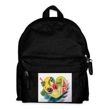 Obst fürs Herz - Kinder Rucksack - Schwarz - Vorne