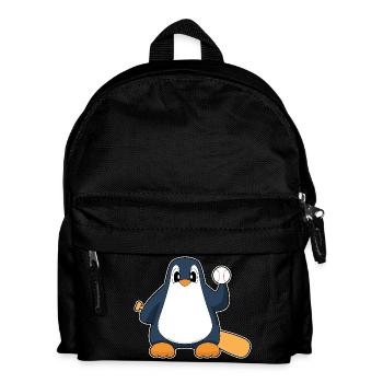 Penguin Baseball Baseball Bat - Kids' Backpack - black - Front