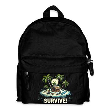 VACATION ON THE ISLAND - Kids' Backpack - black - Front