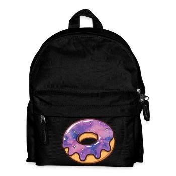 Cosmic Galaxy Donut - Kids' Backpack - black - Front