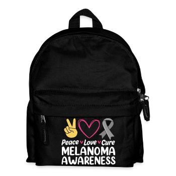 Skin cancer melanoma - Kids' Backpack - black - Front