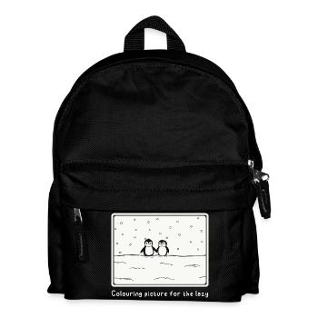Coloriage pour les paresseux - Sac à dos Enfant - noir - Devant