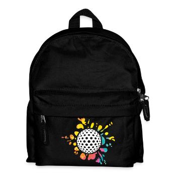 Golfspieler Golf - Kinder Rucksack - Schwarz - Vorne