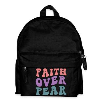 Faith Over Fear - Kids' Backpack - black - Front
