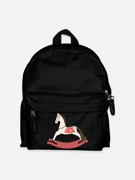 Rocking horse - Kids' Backpack - black