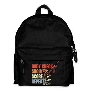Eishockey Spruch - Kinder Rucksack - Schwarz - Vorne