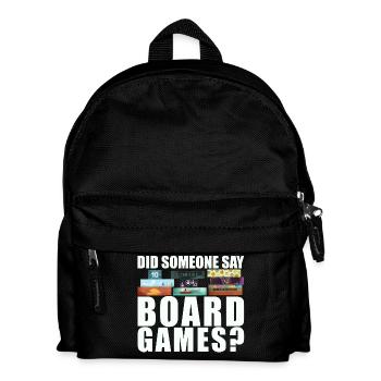 Brettspiele Spruch - Quelqu’un a-t-il dit jeux de société ? - Sac à dos Enfant - noir - Devant
