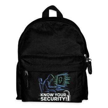 KENNEN SIE IHRE SICHERHEIT - Kinder Rucksack - Schwarz - Vorne