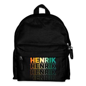 Henrik - Kinder Rucksack - Schwarz - Vorne