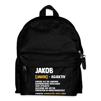 Jacob - Kids' Backpack - black - Front