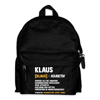 Klaus - Sac à dos Enfant - noir - Devant