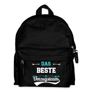 Umzugshelfer Umzugsteam Einweihung Design - Kinder Rucksack - Schwarz - Vorne