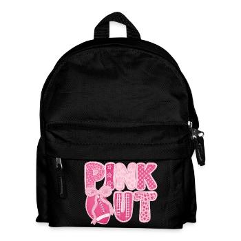 Pink Out Cancer du sein Football - Sac à dos Enfant - noir - Devant