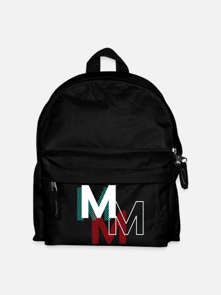 M Lettering Gifts - Kids' Backpack - black