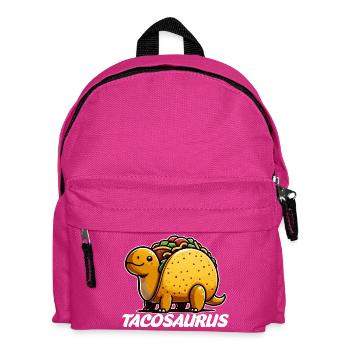 Tacosaurus Taco Dinosaurier - Kinder Rucksack - Fuchsia - Vorne