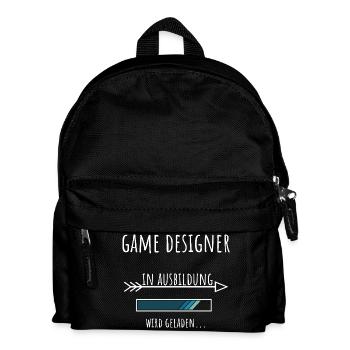 Game Design Beruf Ausbildung Game Designer - Kinder Rucksack - Schwarz - Vorne