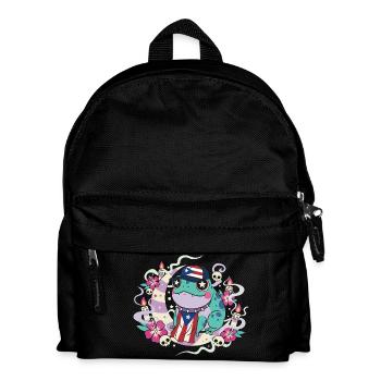 Pastell Goth Kawaii Coqui Puerto Rico - Kinder Rucksack - Schwarz - Vorne