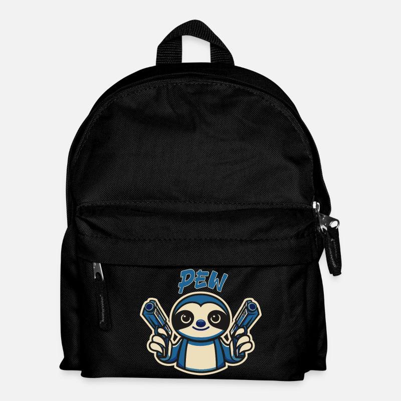 Cute Sloth Pew - Kinder Rucksack - Schwarz