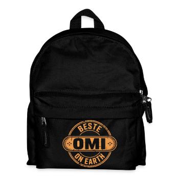 Beste Omi Geschenk Oma - Kinder Rucksack - Schwarz - Vorne
