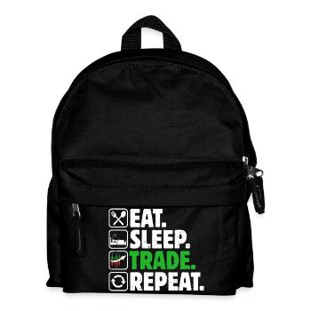 Stock Exchange Trading Crypto Stock Market Trader - Kids' Backpack - black - Front