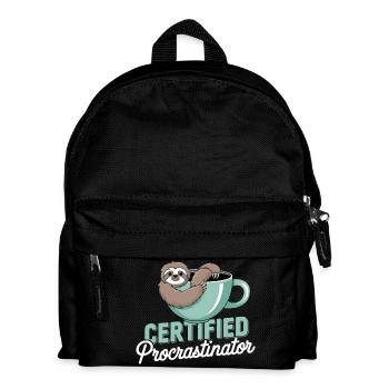 Faulheit Humor - Kinder Rucksack - Schwarz - Vorne