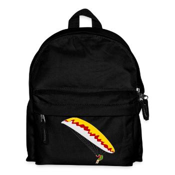 Bunter Gleitschirm - Kinder Rucksack - Schwarz - Vorne