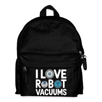 J’adore les aspirateurs robots aspirateurs robots - Sac à dos Enfant - noir - Devant
