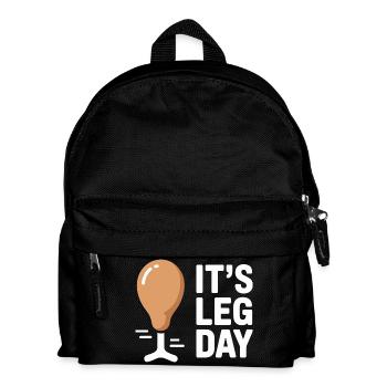 C’est la journée des jambes Journée de triche à la salle de sport Être entraînement Fitness - Sac à dos Enfant - noir - Devant